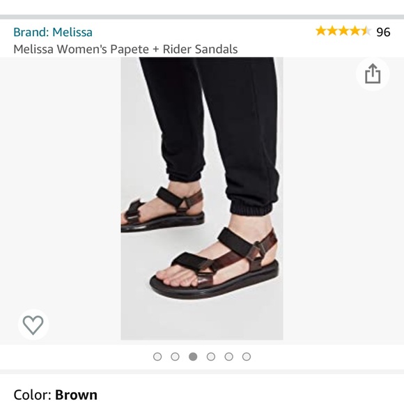 -Melissa women’s Papeete + Rider sandals - Picture 2 of 5
